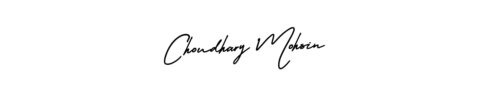 Design your own signature with our free online signature maker. With this signature software, you can create a handwritten (AmerikaSignatureDemo-Regular) signature for name Choudhary Mohsin. Choudhary Mohsin signature style 3 images and pictures png