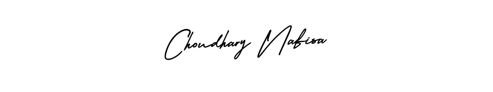 It looks lik you need a new signature style for name Choudhary Nafisa. Design unique handwritten (AmerikaSignatureDemo-Regular) signature with our free signature maker in just a few clicks. Choudhary Nafisa signature style 3 images and pictures png