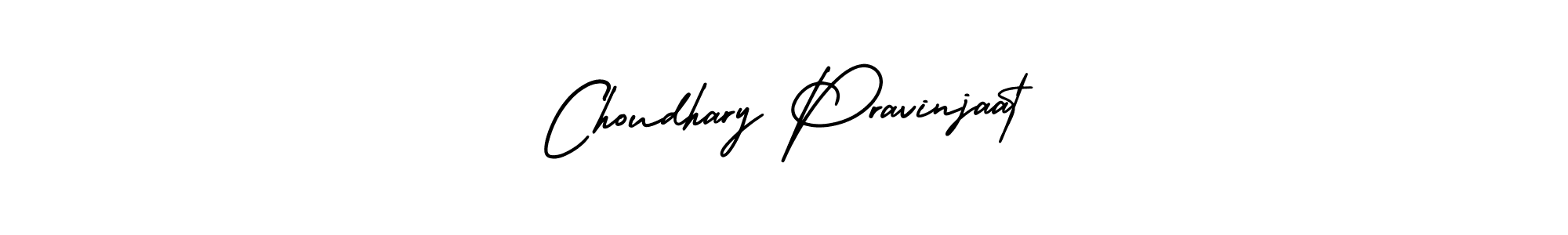 Choudhary Pravinjaat stylish signature style. Best Handwritten Sign (AmerikaSignatureDemo-Regular) for my name. Handwritten Signature Collection Ideas for my name Choudhary Pravinjaat. Choudhary Pravinjaat signature style 3 images and pictures png