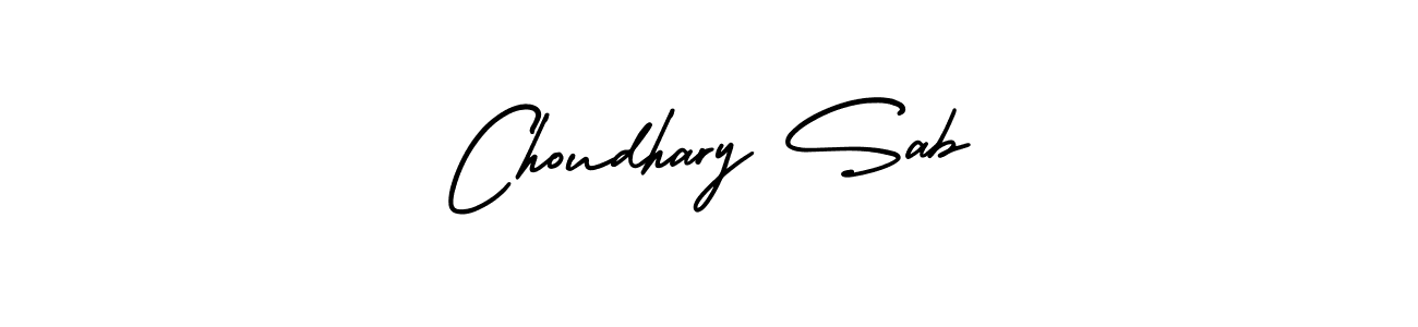 Design your own signature with our free online signature maker. With this signature software, you can create a handwritten (AmerikaSignatureDemo-Regular) signature for name Choudhary Sab. Choudhary Sab signature style 3 images and pictures png