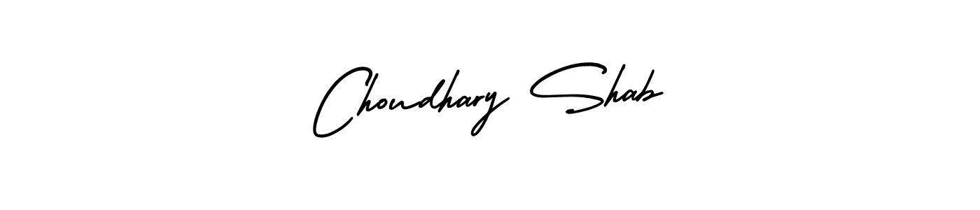 It looks lik you need a new signature style for name Choudhary Shab. Design unique handwritten (AmerikaSignatureDemo-Regular) signature with our free signature maker in just a few clicks. Choudhary Shab signature style 3 images and pictures png