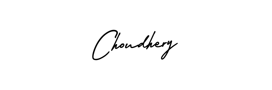 It looks lik you need a new signature style for name Choudhery. Design unique handwritten (AmerikaSignatureDemo-Regular) signature with our free signature maker in just a few clicks. Choudhery signature style 3 images and pictures png