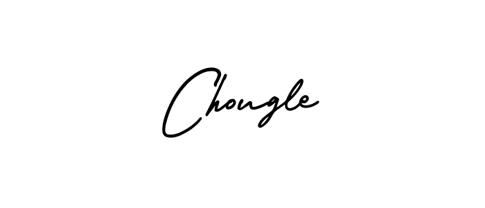 How to make Chougle name signature. Use AmerikaSignatureDemo-Regular style for creating short signs online. This is the latest handwritten sign. Chougle signature style 3 images and pictures png