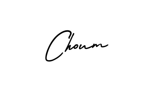 Make a beautiful signature design for name Choum. With this signature (AmerikaSignatureDemo-Regular) style, you can create a handwritten signature for free. Choum signature style 3 images and pictures png