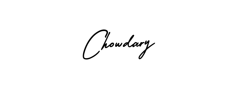 It looks lik you need a new signature style for name Chowdary. Design unique handwritten (AmerikaSignatureDemo-Regular) signature with our free signature maker in just a few clicks. Chowdary signature style 3 images and pictures png