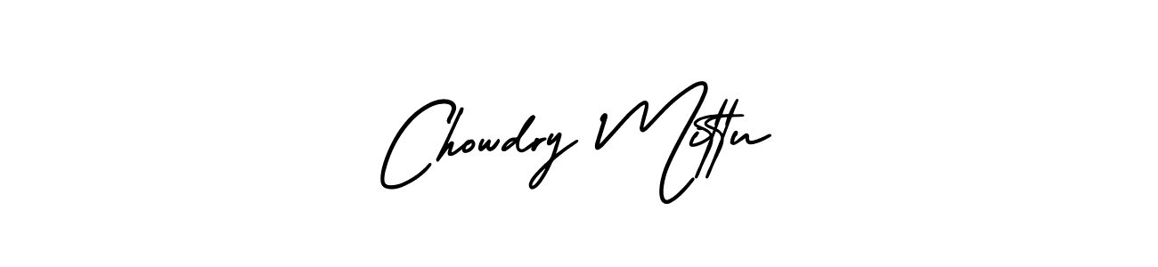 Also You can easily find your signature by using the search form. We will create Chowdry Mittu name handwritten signature images for you free of cost using AmerikaSignatureDemo-Regular sign style. Chowdry Mittu signature style 3 images and pictures png