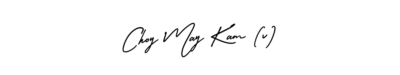 Use a signature maker to create a handwritten signature online. With this signature software, you can design (AmerikaSignatureDemo-Regular) your own signature for name Choy May Kam (v). Choy May Kam (v) signature style 3 images and pictures png