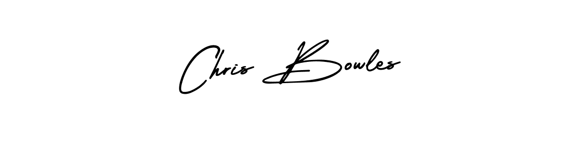 How to make Chris Bowles name signature. Use AmerikaSignatureDemo-Regular style for creating short signs online. This is the latest handwritten sign. Chris Bowles signature style 3 images and pictures png
