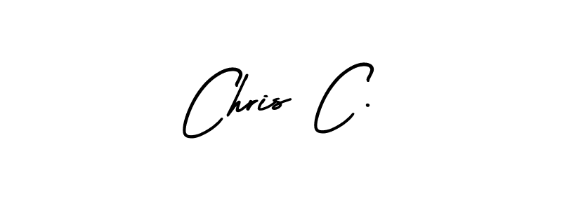 Make a beautiful signature design for name Chris C.. With this signature (AmerikaSignatureDemo-Regular) style, you can create a handwritten signature for free. Chris C. signature style 3 images and pictures png