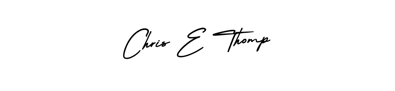 Design your own signature with our free online signature maker. With this signature software, you can create a handwritten (AmerikaSignatureDemo-Regular) signature for name Chris E Thomp. Chris E Thomp signature style 3 images and pictures png