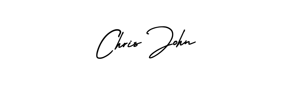How to make Chris John name signature. Use AmerikaSignatureDemo-Regular style for creating short signs online. This is the latest handwritten sign. Chris John signature style 3 images and pictures png