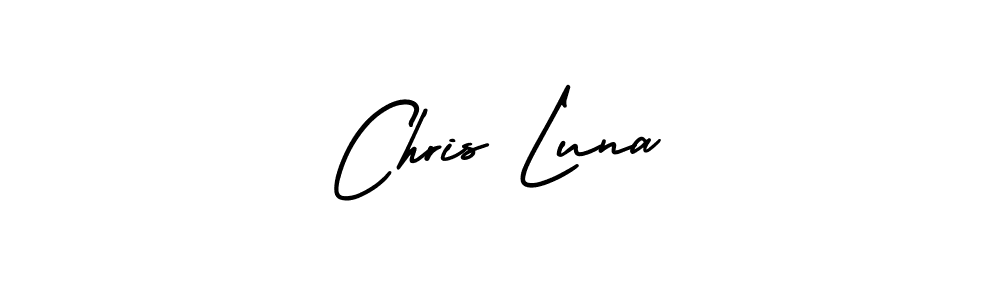 Design your own signature with our free online signature maker. With this signature software, you can create a handwritten (AmerikaSignatureDemo-Regular) signature for name Chris Luna. Chris Luna signature style 3 images and pictures png