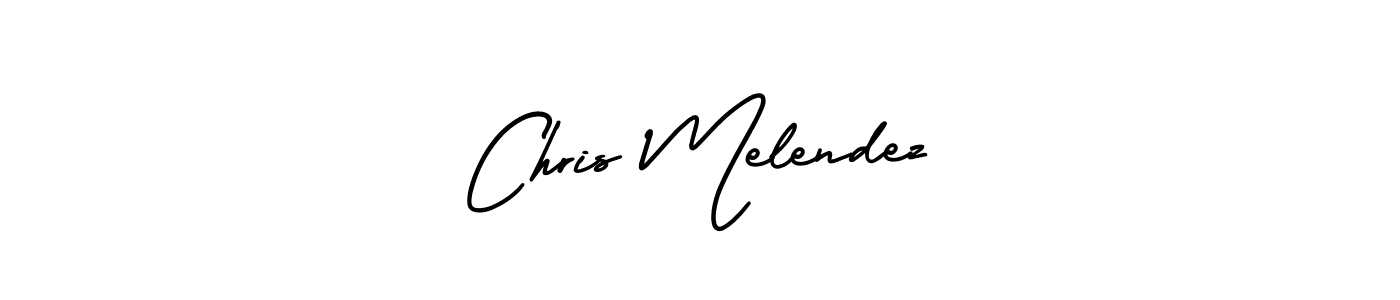 How to make Chris Melendez name signature. Use AmerikaSignatureDemo-Regular style for creating short signs online. This is the latest handwritten sign. Chris Melendez signature style 3 images and pictures png