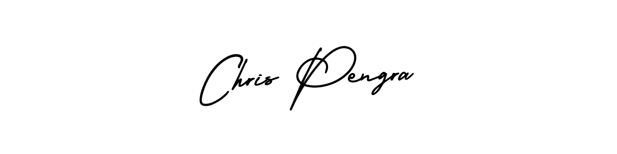 You should practise on your own different ways (AmerikaSignatureDemo-Regular) to write your name (Chris Pengra) in signature. don't let someone else do it for you. Chris Pengra signature style 3 images and pictures png