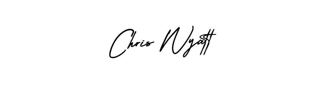 How to make Chris Wyatt signature? AmerikaSignatureDemo-Regular is a professional autograph style. Create handwritten signature for Chris Wyatt name. Chris Wyatt signature style 3 images and pictures png
