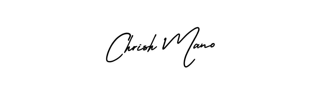 How to Draw Chrish Mano signature style? AmerikaSignatureDemo-Regular is a latest design signature styles for name Chrish Mano. Chrish Mano signature style 3 images and pictures png