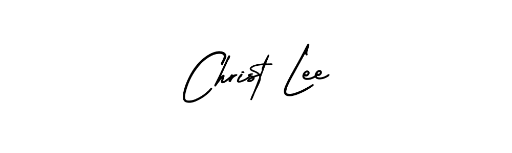 You should practise on your own different ways (AmerikaSignatureDemo-Regular) to write your name (Christ Lee) in signature. don't let someone else do it for you. Christ Lee signature style 3 images and pictures png