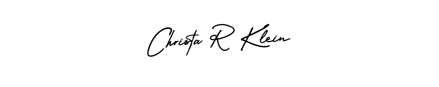 Christa R Klein stylish signature style. Best Handwritten Sign (AmerikaSignatureDemo-Regular) for my name. Handwritten Signature Collection Ideas for my name Christa R Klein. Christa R Klein signature style 3 images and pictures png