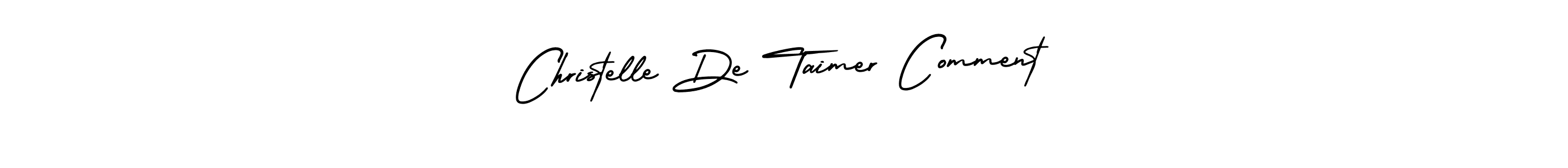 Similarly AmerikaSignatureDemo-Regular is the best handwritten signature design. Signature creator online .You can use it as an online autograph creator for name Christelle De Taimer Comment. Christelle De Taimer Comment signature style 3 images and pictures png