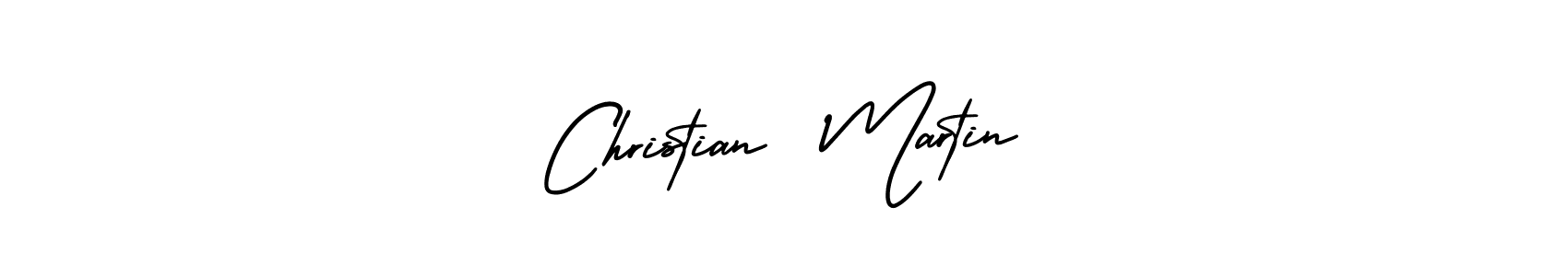 Christian  Martin stylish signature style. Best Handwritten Sign (AmerikaSignatureDemo-Regular) for my name. Handwritten Signature Collection Ideas for my name Christian  Martin. Christian  Martin signature style 3 images and pictures png