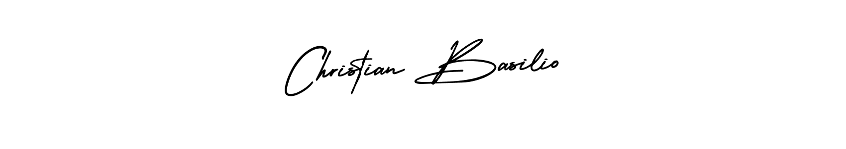 This is the best signature style for the Christian Basilio name. Also you like these signature font (AmerikaSignatureDemo-Regular). Mix name signature. Christian Basilio signature style 3 images and pictures png