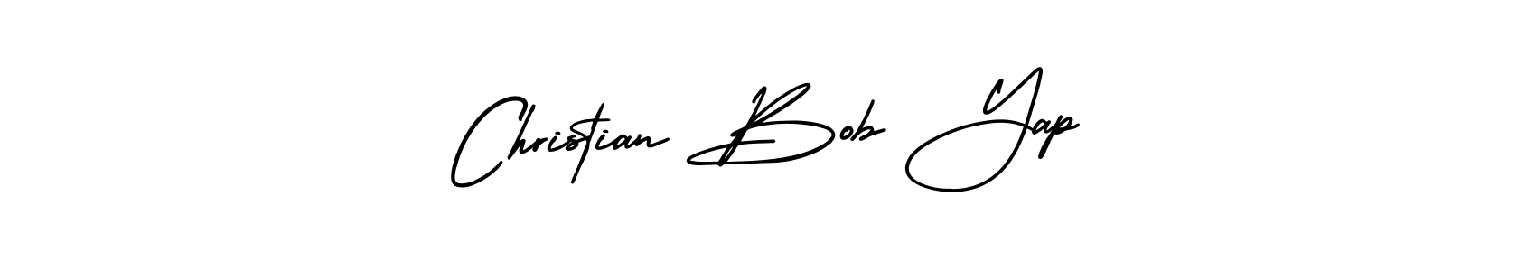 Similarly AmerikaSignatureDemo-Regular is the best handwritten signature design. Signature creator online .You can use it as an online autograph creator for name Christian Bob Yap. Christian Bob Yap signature style 3 images and pictures png