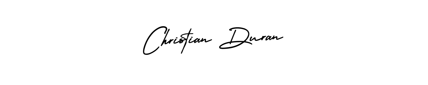 The best way (AmerikaSignatureDemo-Regular) to make a short signature is to pick only two or three words in your name. The name Christian Duran include a total of six letters. For converting this name. Christian Duran signature style 3 images and pictures png