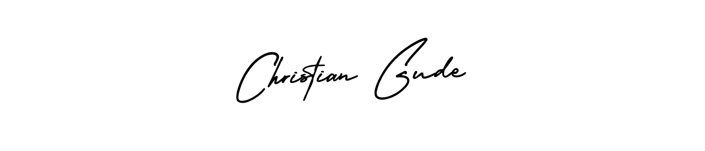 Make a beautiful signature design for name Christian Gude. With this signature (AmerikaSignatureDemo-Regular) style, you can create a handwritten signature for free. Christian Gude signature style 3 images and pictures png