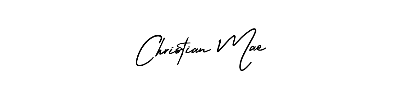 Christian Mae stylish signature style. Best Handwritten Sign (AmerikaSignatureDemo-Regular) for my name. Handwritten Signature Collection Ideas for my name Christian Mae. Christian Mae signature style 3 images and pictures png