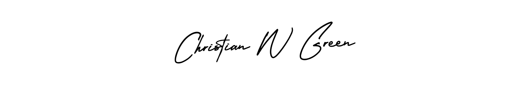 Make a beautiful signature design for name Christian W Green. With this signature (AmerikaSignatureDemo-Regular) style, you can create a handwritten signature for free. Christian W Green signature style 3 images and pictures png