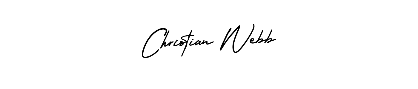 How to make Christian Webb name signature. Use AmerikaSignatureDemo-Regular style for creating short signs online. This is the latest handwritten sign. Christian Webb signature style 3 images and pictures png