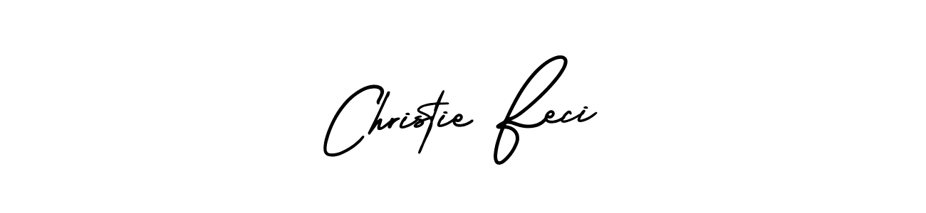 Make a beautiful signature design for name Christie Feci. With this signature (AmerikaSignatureDemo-Regular) style, you can create a handwritten signature for free. Christie Feci signature style 3 images and pictures png