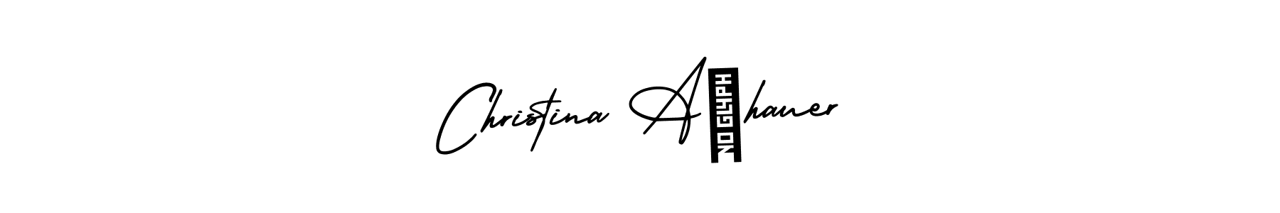 This is the best signature style for the Christina Aßhauer name. Also you like these signature font (AmerikaSignatureDemo-Regular). Mix name signature. Christina Aßhauer signature style 3 images and pictures png