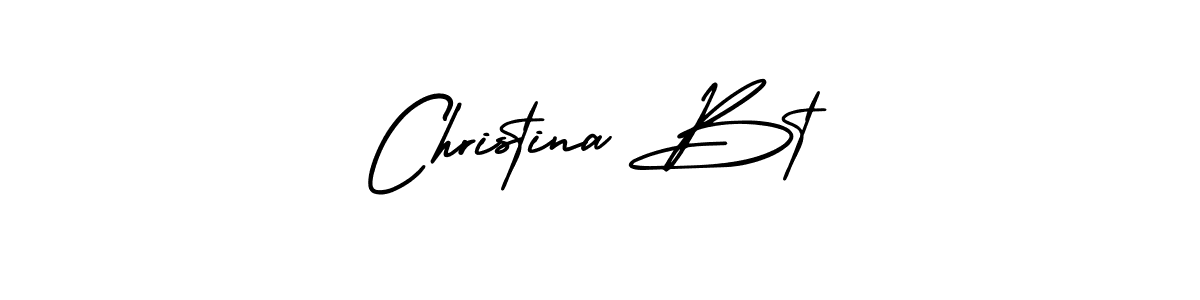 Make a beautiful signature design for name Christina Bt. With this signature (AmerikaSignatureDemo-Regular) style, you can create a handwritten signature for free. Christina Bt signature style 3 images and pictures png