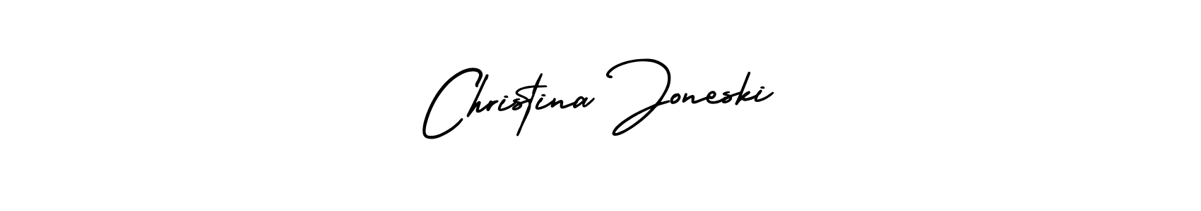 Make a short Christina Joneski signature style. Manage your documents anywhere anytime using AmerikaSignatureDemo-Regular. Create and add eSignatures, submit forms, share and send files easily. Christina Joneski signature style 3 images and pictures png