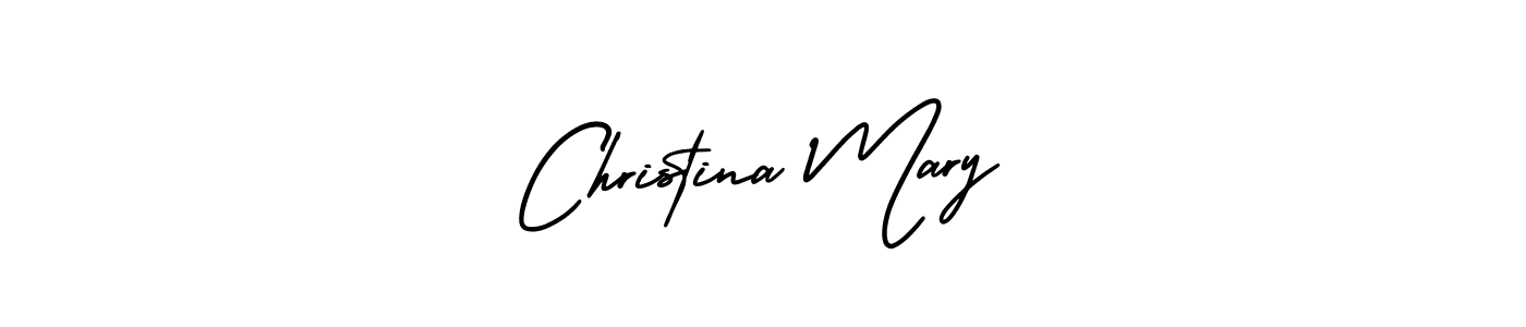 Create a beautiful signature design for name Christina Mary. With this signature (AmerikaSignatureDemo-Regular) fonts, you can make a handwritten signature for free. Christina Mary signature style 3 images and pictures png