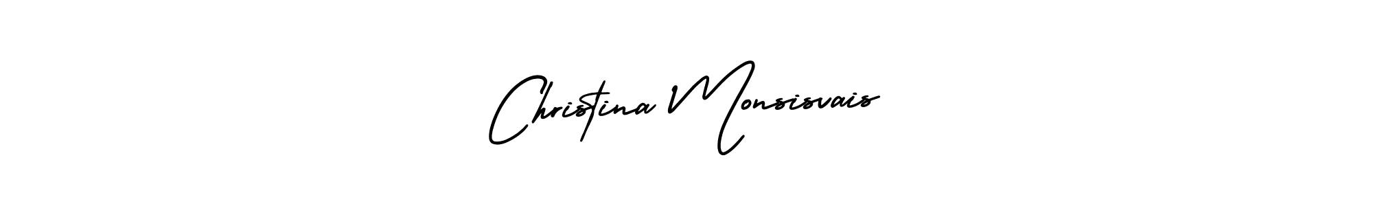 How to Draw Christina Monsisvais signature style? AmerikaSignatureDemo-Regular is a latest design signature styles for name Christina Monsisvais. Christina Monsisvais signature style 3 images and pictures png