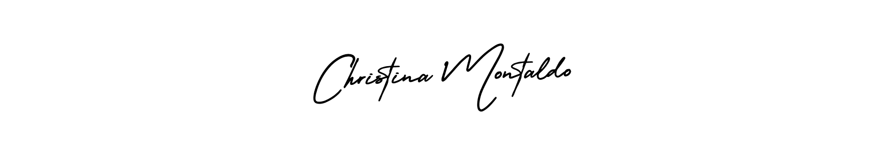 Design your own signature with our free online signature maker. With this signature software, you can create a handwritten (AmerikaSignatureDemo-Regular) signature for name Christina Montaldo. Christina Montaldo signature style 3 images and pictures png