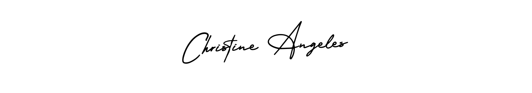 AmerikaSignatureDemo-Regular is a professional signature style that is perfect for those who want to add a touch of class to their signature. It is also a great choice for those who want to make their signature more unique. Get Christine Angeles name to fancy signature for free. Christine Angeles signature style 3 images and pictures png