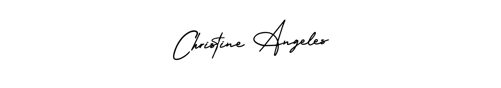 AmerikaSignatureDemo-Regular is a professional signature style that is perfect for those who want to add a touch of class to their signature. It is also a great choice for those who want to make their signature more unique. Get Christine Angeles name to fancy signature for free. Christine Angeles signature style 3 images and pictures png