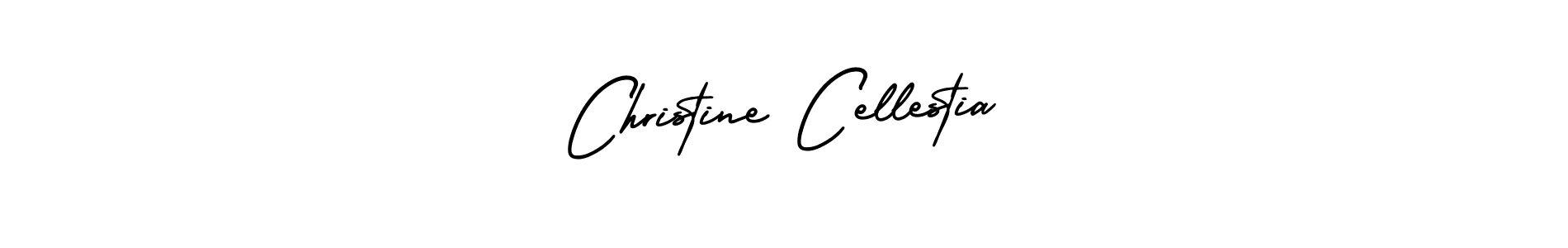 Make a beautiful signature design for name Christine Cellestia. With this signature (AmerikaSignatureDemo-Regular) style, you can create a handwritten signature for free. Christine Cellestia signature style 3 images and pictures png