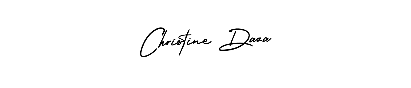 How to make Christine Daza name signature. Use AmerikaSignatureDemo-Regular style for creating short signs online. This is the latest handwritten sign. Christine Daza signature style 3 images and pictures png