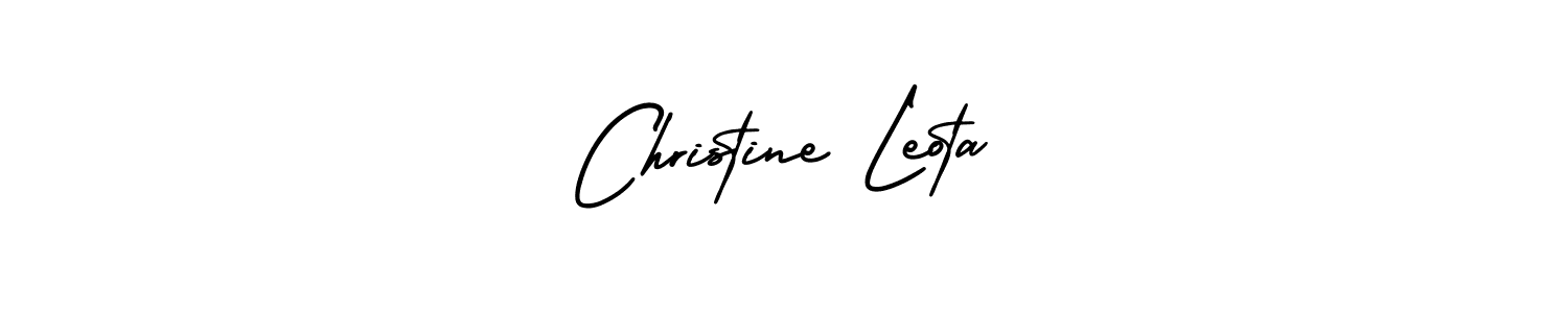 Once you've used our free online signature maker to create your best signature AmerikaSignatureDemo-Regular style, it's time to enjoy all of the benefits that Christine Leota name signing documents. Christine Leota signature style 3 images and pictures png