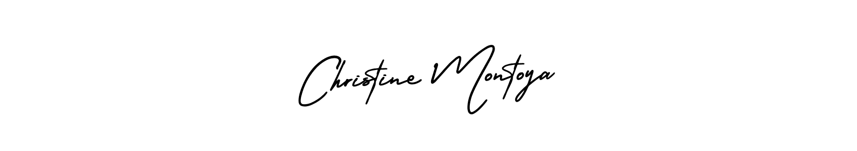 Make a beautiful signature design for name Christine Montoya. With this signature (AmerikaSignatureDemo-Regular) style, you can create a handwritten signature for free. Christine Montoya signature style 3 images and pictures png