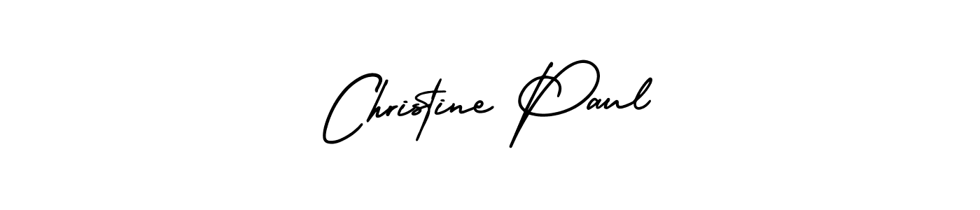 Christine Paul stylish signature style. Best Handwritten Sign (AmerikaSignatureDemo-Regular) for my name. Handwritten Signature Collection Ideas for my name Christine Paul. Christine Paul signature style 3 images and pictures png