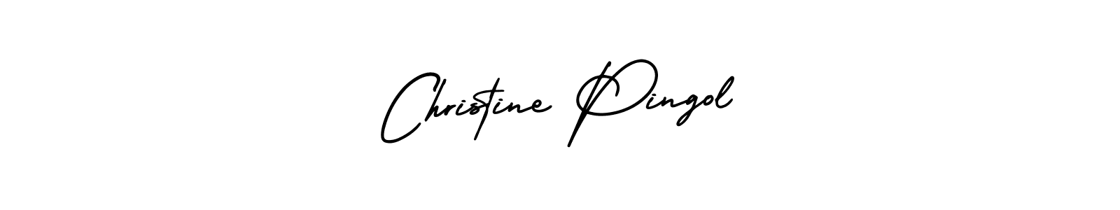 Use a signature maker to create a handwritten signature online. With this signature software, you can design (AmerikaSignatureDemo-Regular) your own signature for name Christine Pingol. Christine Pingol signature style 3 images and pictures png