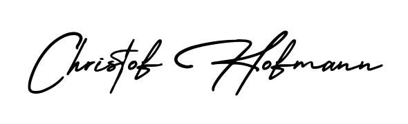 Create your official email sign-off with Christof Hofmann name in AmerikaSignatureDemo-Regular style. Crisp, clean, and perfectly legible across all screens. Christof Hofmann signature style 3 images and pictures png