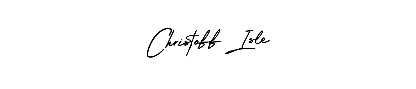 How to make Christoff Isle name signature. Use AmerikaSignatureDemo-Regular style for creating short signs online. This is the latest handwritten sign. Christoff Isle signature style 3 images and pictures png
