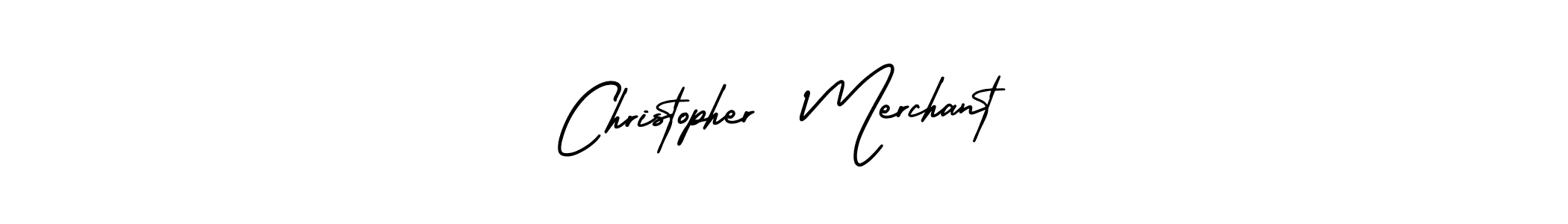 Use a signature maker to create a handwritten signature online. With this signature software, you can design (AmerikaSignatureDemo-Regular) your own signature for name Christopher  Merchant. Christopher  Merchant signature style 3 images and pictures png