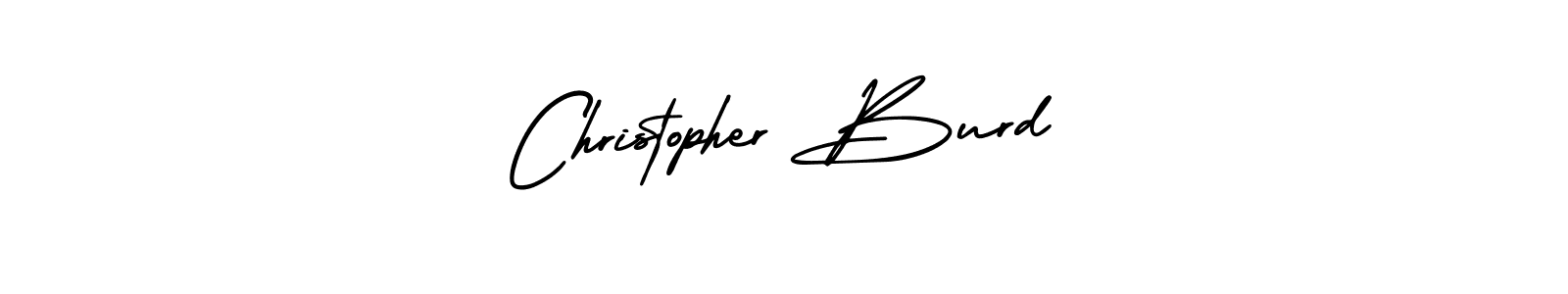 Create a beautiful signature design for name Christopher Burd. With this signature (AmerikaSignatureDemo-Regular) fonts, you can make a handwritten signature for free. Christopher Burd signature style 3 images and pictures png